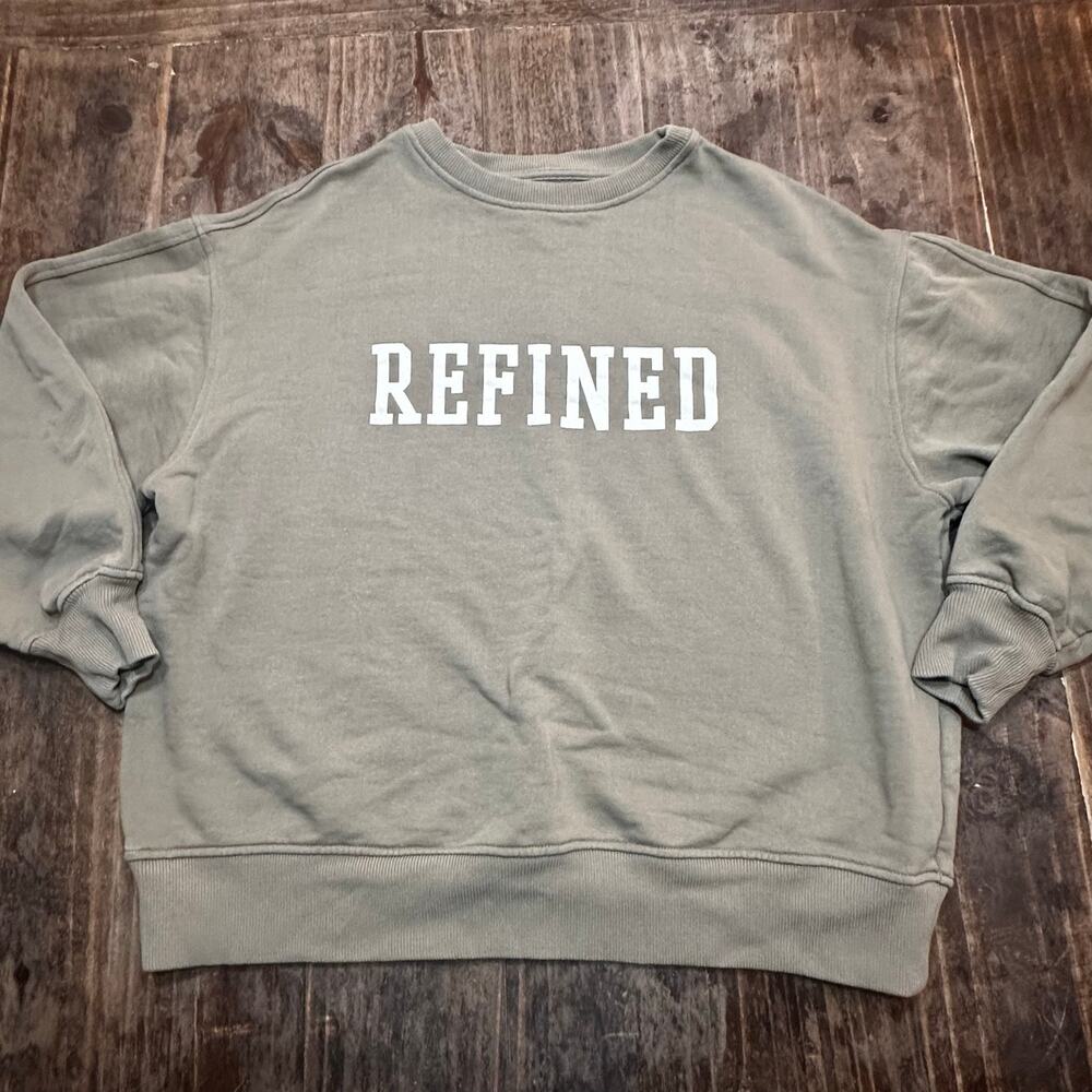 Oak + Fort Refined Graphic Sweatshirt sz XXS